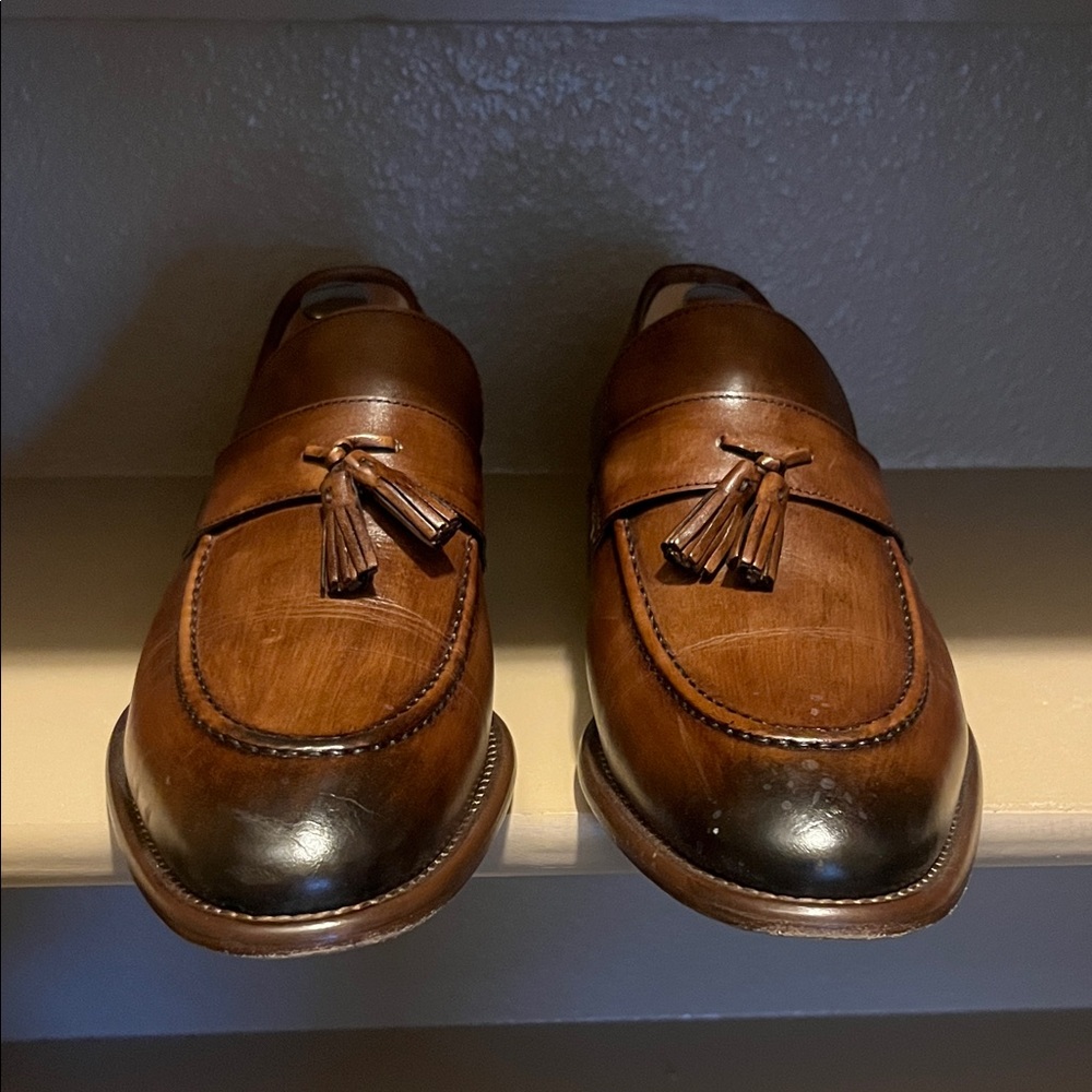 Johnston & Murphy Dark Brown Tassel Loafers